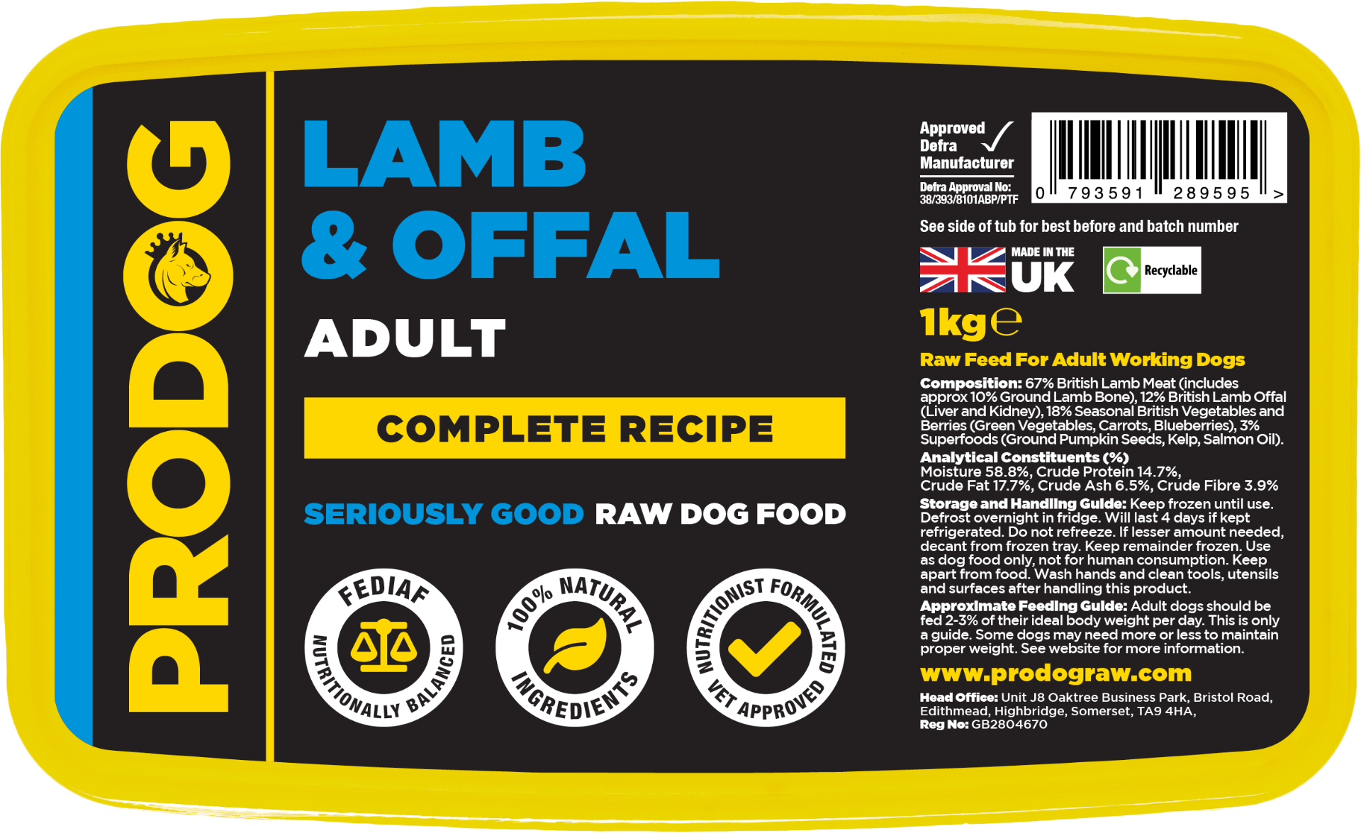 Lamb and Offal Tub