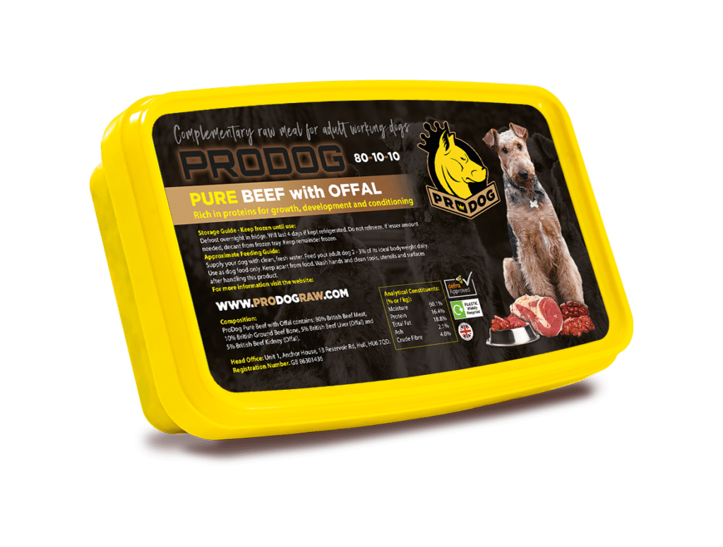 Pure Beef Raw Dog Food 801010 Meal ProDog Raw