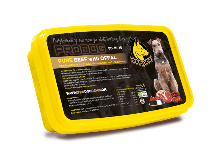 Pure Beef Raw Dog Food 80:10:10 Meal