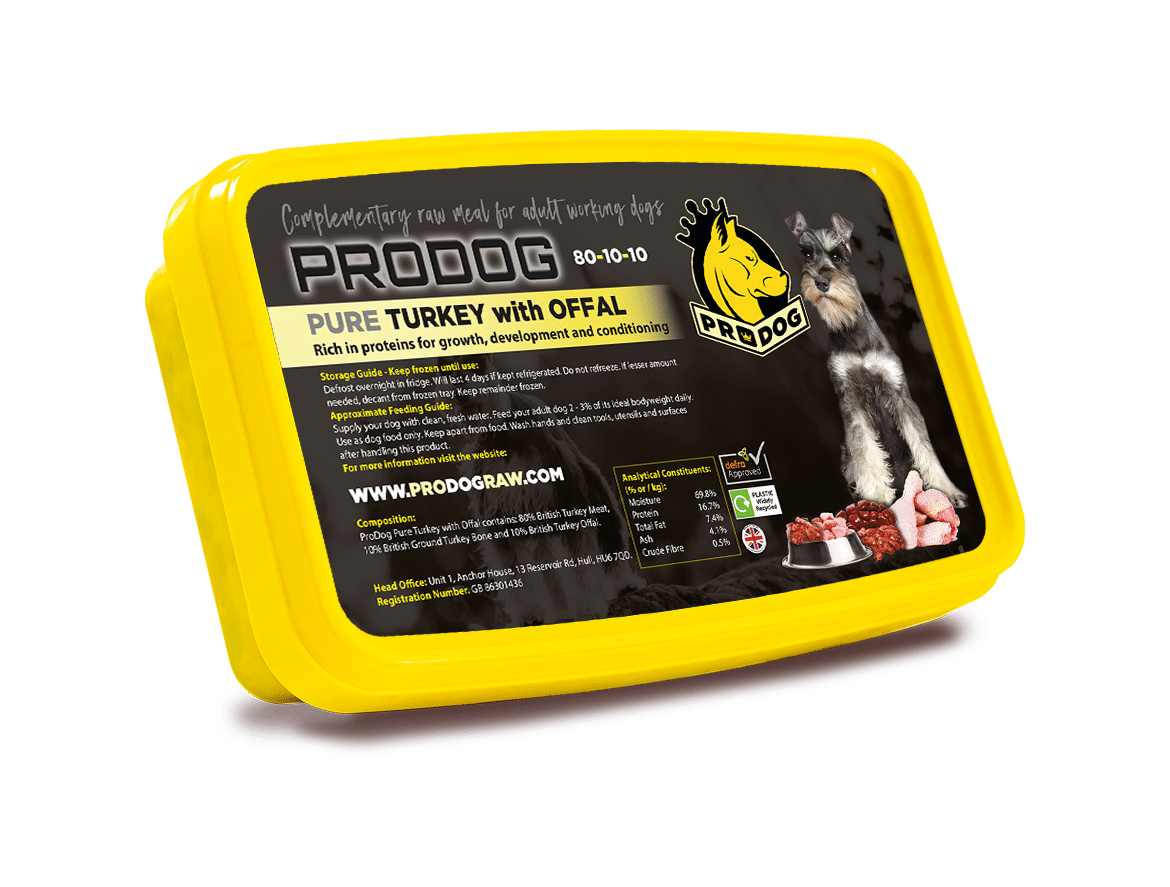 Pure Turkey Raw Dog Food 801010 Meal ProDog Raw