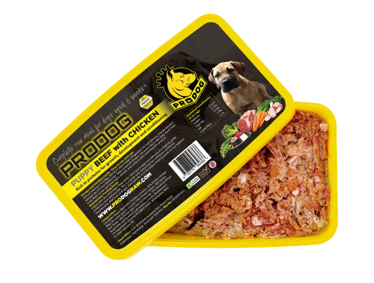 Beef Raw Puppy Food Meal with Chicken