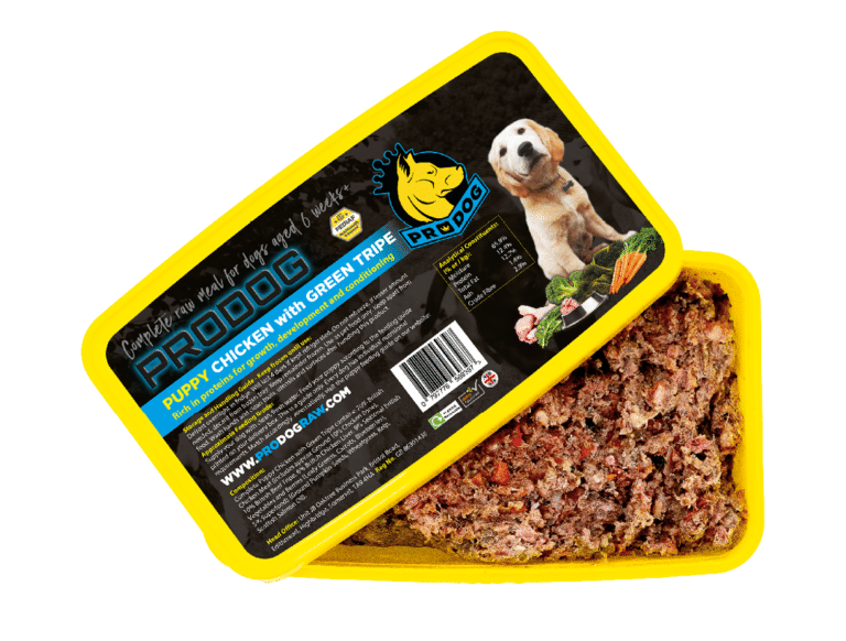 Chicken with Tripe Raw Puppy Food Meal