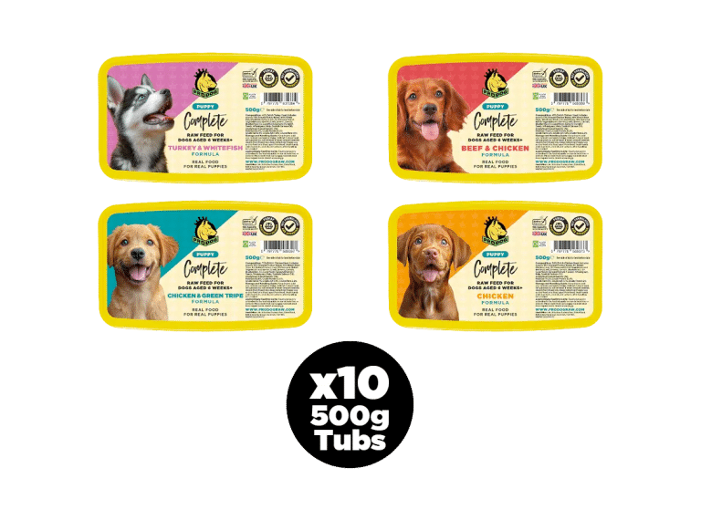 Sample Raw Food Packs for Dogs