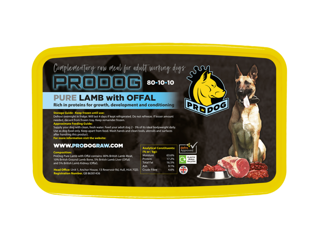 Pure Lamb Raw Dog Food 801010 Meal ProDog Raw
