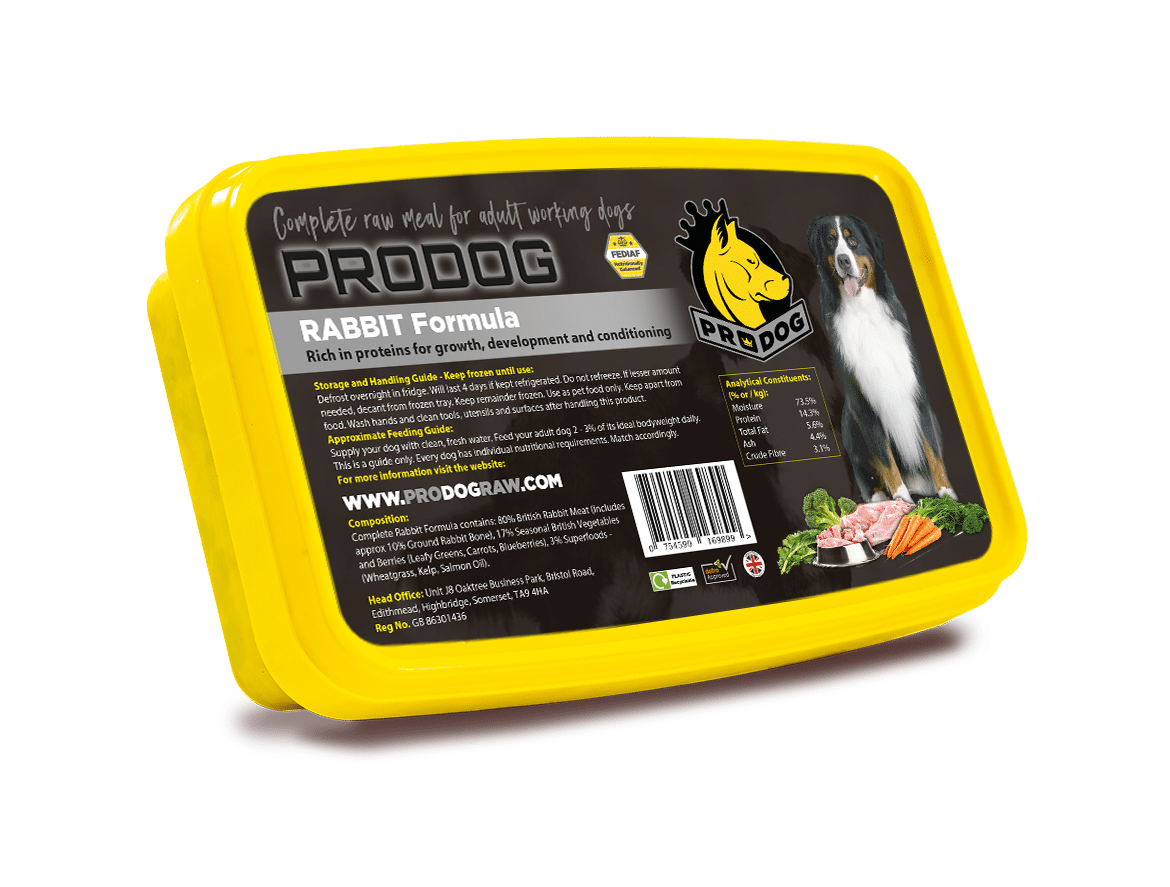 Rabbit Complete Raw Dog Food 100 Natural ProDog Raw