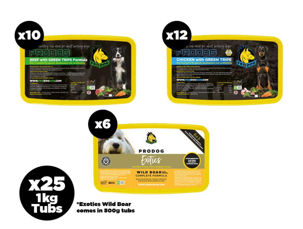 Low Phosphorus Dog Food Bundle 100 Natural ProDog Raw