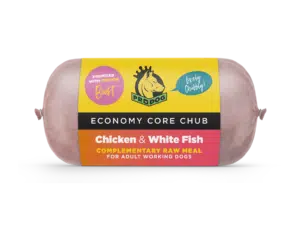 Chicken & Fish Raw Dog Food Chub