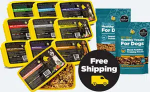 Sample packs with raw food and natural treats - free UK delivery