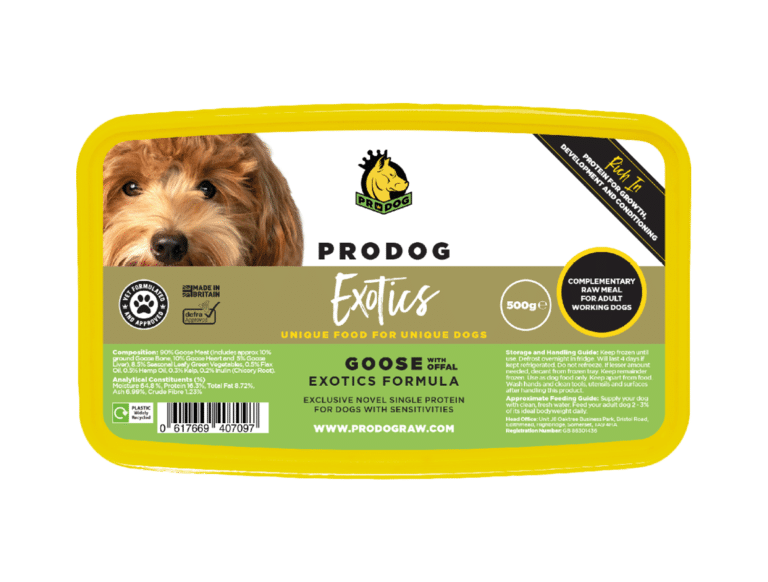 Goose With Offal Raw Dog Food (Exotic Range)