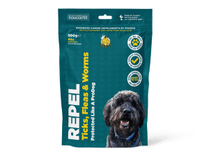 REPEL<br>Tick, Flea, Worm and Mite Repellent Supplement For Dogs