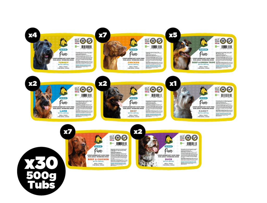 Fish Free Dog Food Bundle 801010 Meals ProDog Raw