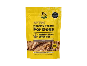 Rabbit Ears with Fur (150g)