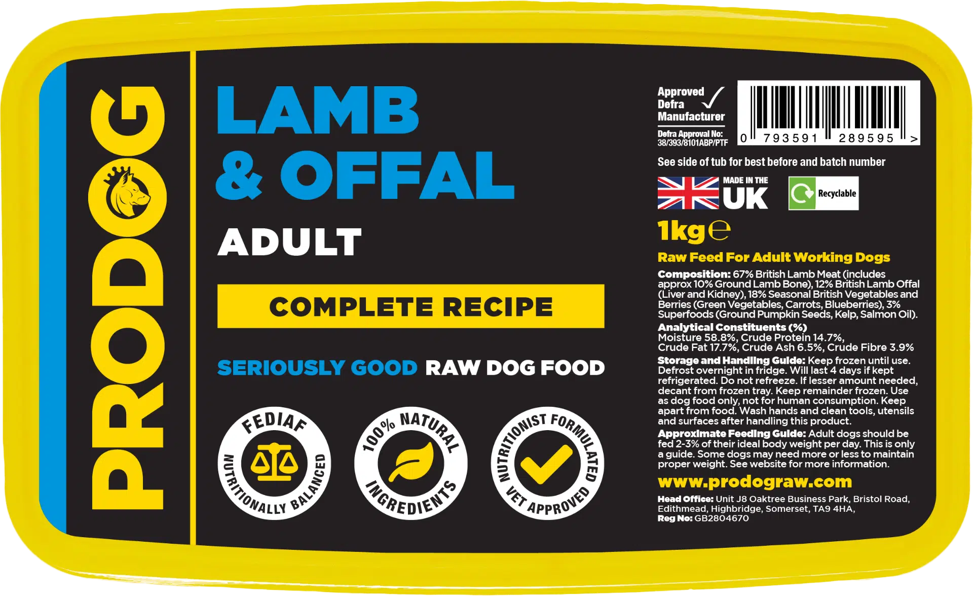 Lamb and Offal Tub